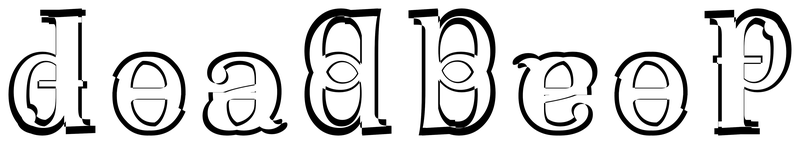 Ambigram for deadbeef in Frankruehlclm-medium